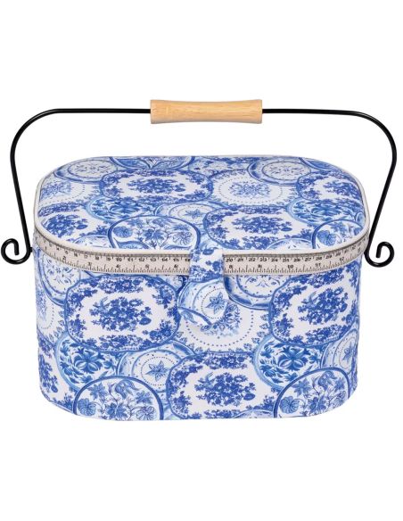 Boite à couture Delft Blue L