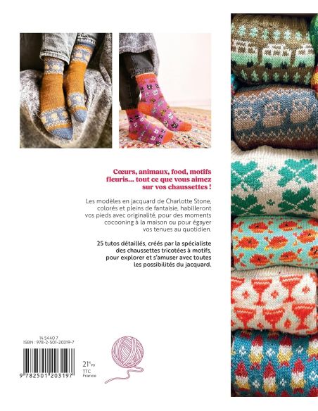Livre chaussettes créatives à tricoter