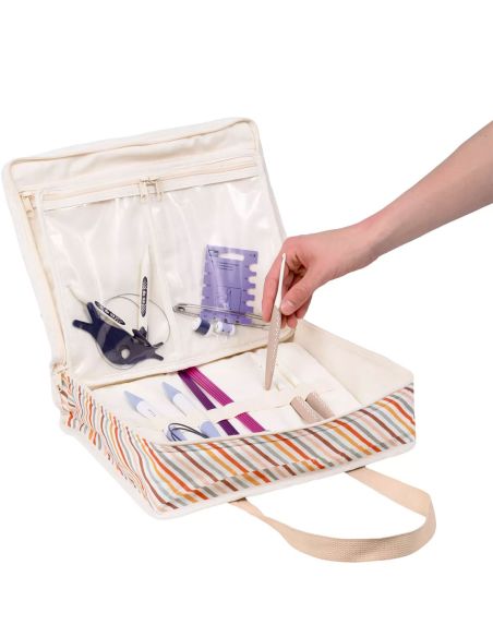 Sac multi-poches tout en un L Retro Stripes