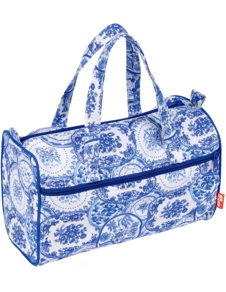 Sac à ouvrage pour tricot Delft Blue