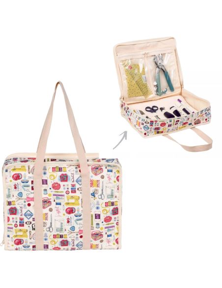 Sac multi-poches tout en un L Retro Notions