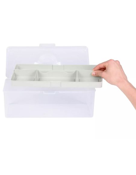 Boîte de rangement transparente L 5,3 l Prym — compartiment sauge