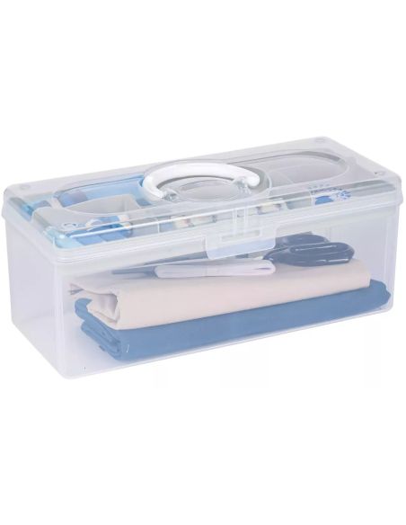 Boîte de rangement transparente L 5,3 l Prym — compartiment sauge