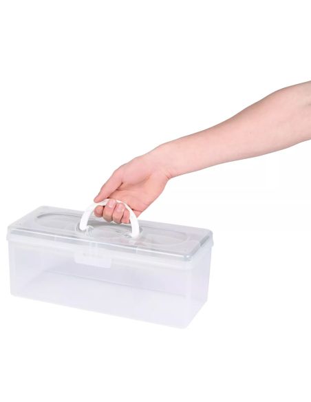 Boîte de rangement transparente L 5,3 l Prym — compartiment sauge