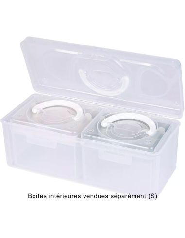 Boîte de rangement transparente L 5,3 l Prym — compartiment sauge