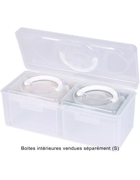 Boîte de rangement transparente L 5,3 l Prym — compartiment sauge