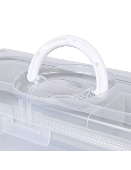 Boîte de rangement transparente L 5,3 l Prym — compartiment sauge