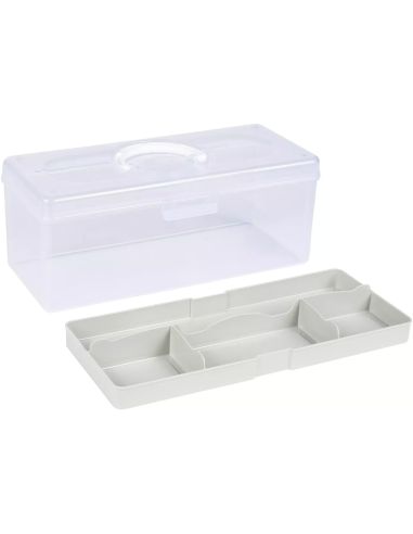 Boîte de rangement transparente L 5,3 l Prym — compartiment sauge