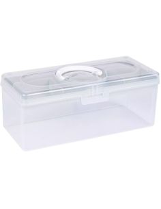 Boîte de rangement transparente L 5,3 l Prym — compartiment sauge