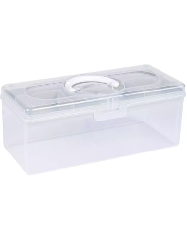 Boîte de rangement transparente L 5,3 l Prym — compartiment sauge