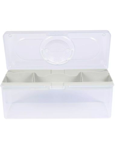 Boîte de rangement transparente L 5,3 l Prym — compartiment sauge