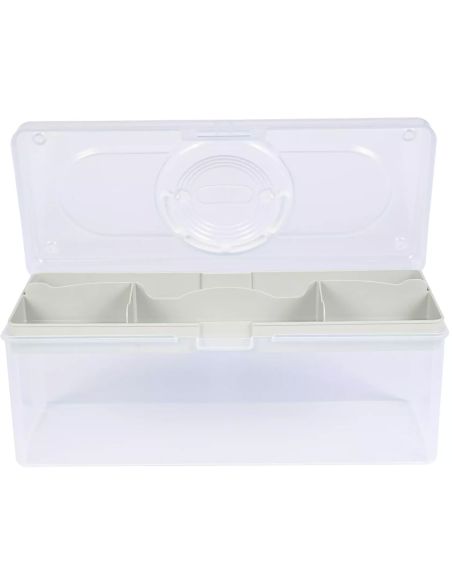 Boîte de rangement transparente L 5,3 l Prym — compartiment sauge