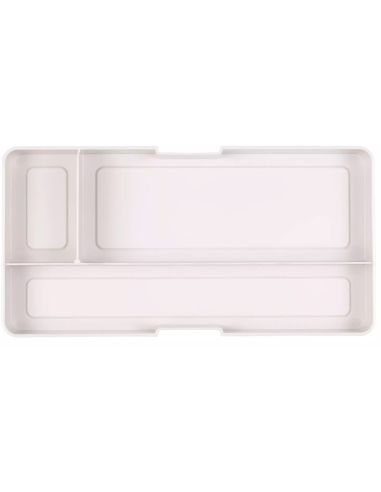Boîte de rangement transparente M 3 l Prym — compartiment crème