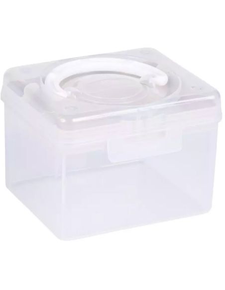 Boîte de rangement transparente S 1,7 l Prym — compartiment crème