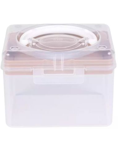 Boîte de rangement transparente S 1,7 l Prym — compartiment beige
