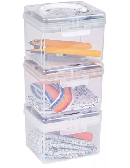 Boîte de rangement transparente S 1,7 l Prym — compartiment sauge
