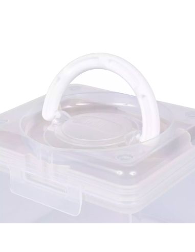 Boîte de rangement transparente S 1,7 l Prym — compartiment crème