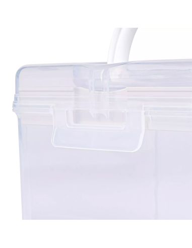 Boîte de rangement transparente S 1,7 l Prym — compartiment crème
