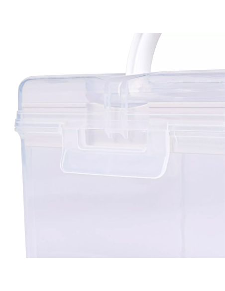 Boîte de rangement transparente S 1,7 l Prym — compartiment crème
