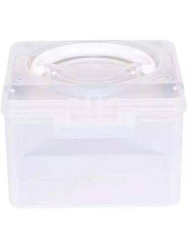 Boîte de rangement transparente S 1,7 l Prym — compartiment crème