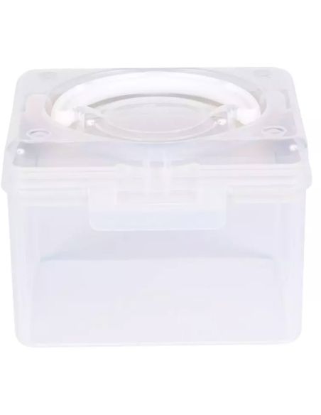 Boîte de rangement transparente S 1,7 l Prym — compartiment crème