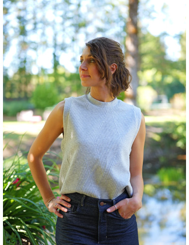 Patron de sleeveless Shepherd - Ancea Paris