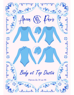 Patron de body et top Dustin - Ancea Paris 2
