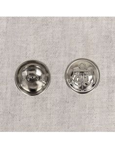 Bouton à queue métal Ancre - Argent