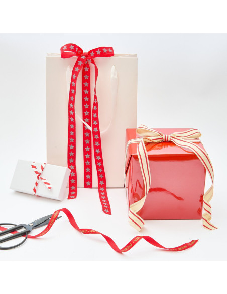 Assortiment de rubans de noël - Avent rouge