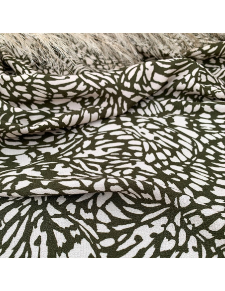 Tissu crêpe de viscose Blanc ivoire - My Dress Made