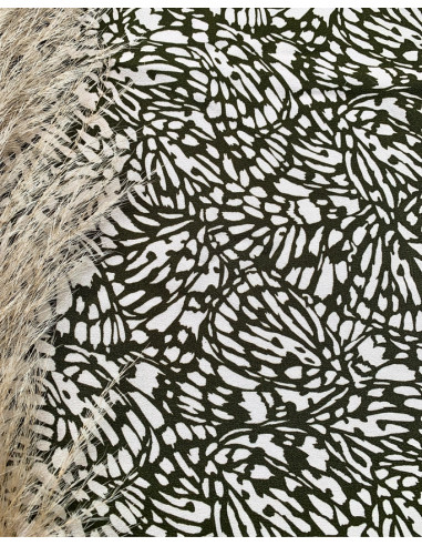 Tissu crêpe de viscose Blanc ivoire - My Dress Made