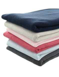 Tissu maille tricotée jersey endroit - Écru 2