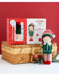 Coffret Les poupées de Lulu au crochet - Lulu la lutine de Noël
