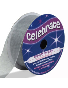 Ruban organza Celebrate argent - 20 mm x 5 m