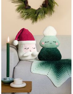 Kit crochet Chenillove Christmas - Coussin sapin 2