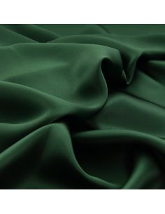 Tissu crêpe satin 100% soie - Vert