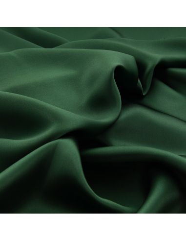 Tissu crêpe satin 100% soie - Vert