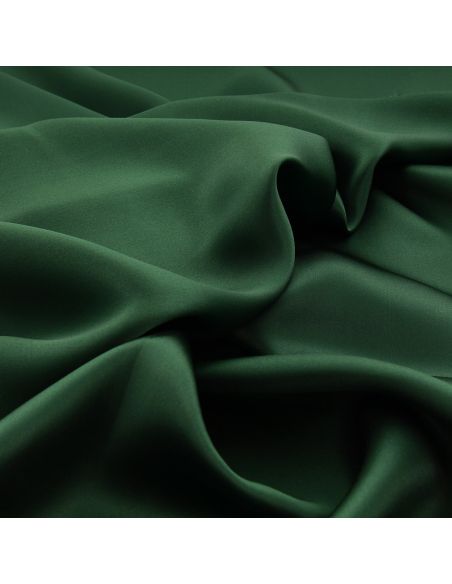 Tissu crêpe satin 100% soie - Vert