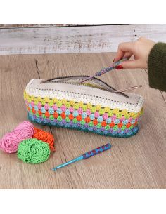 Kit de crochet amigurumi - Sac rayé
