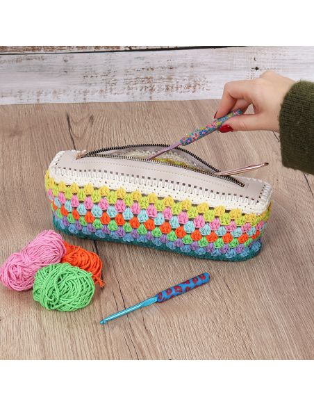 Kit de crochet amigurumi - Sac rayé