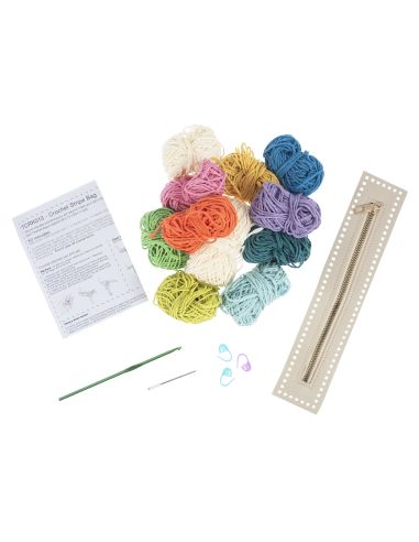 Kit de crochet amigurumi - Sac rayé