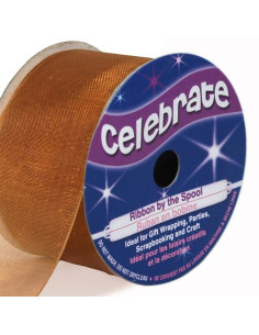 Ruban organza Celebrate cuivre - 32 mm x 5 m