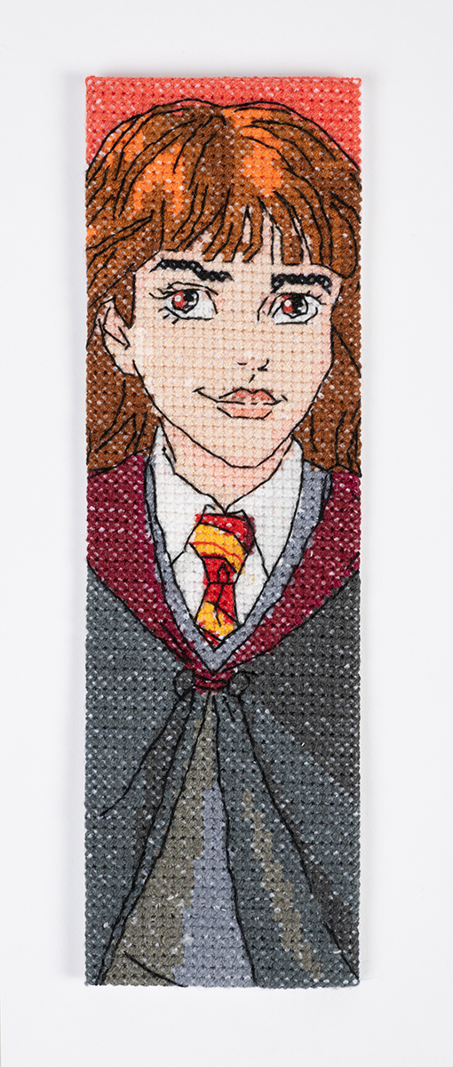 Kit marque page point de croix DMC Harry Potter - Hermione — l'ouvrage terminé