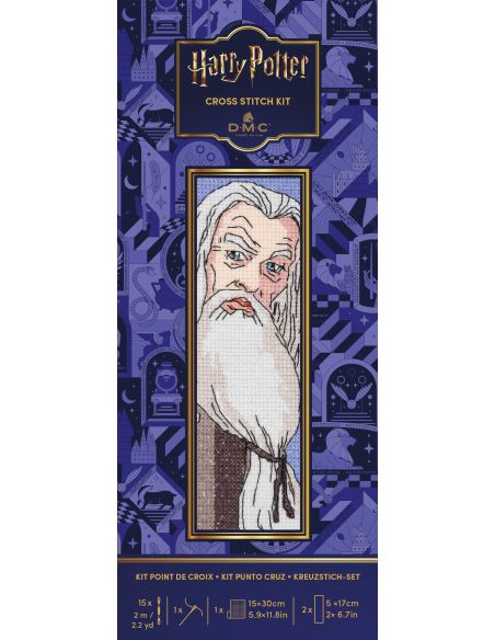 Kit marque page point de croix DMC Harry Potter - Dumbledore