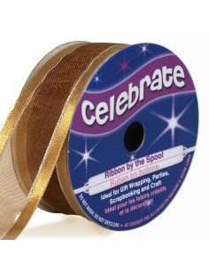 Ruban organza Celebrate or - 20 mm x 4 m