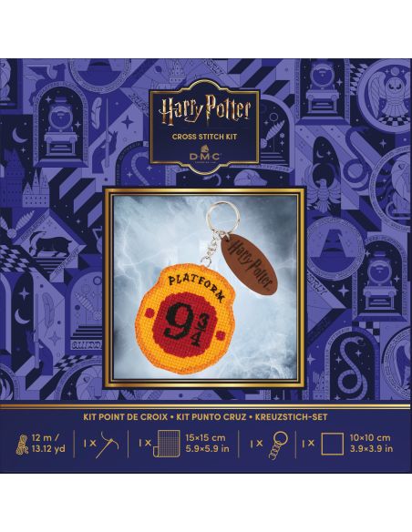 Kit porte-clé point de croix DMC Harry Potter - Plateforme 9 3/4