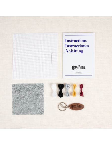 Kit porte-clé point de croix DMC Harry Potter - Hedwige
