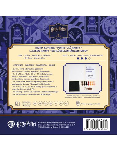 Kit porte-clé point de croix DMC Harry Potter - Harry