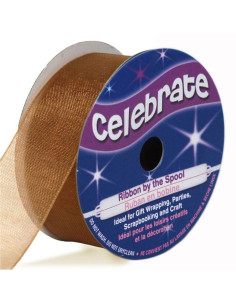 Ruban organza Celebrate cuivre - 20 mm x 5 m