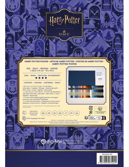 Kit point de croix DMC Harry Potter - Affiche Harry